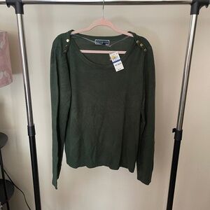 green Karen Scott sweater - XL